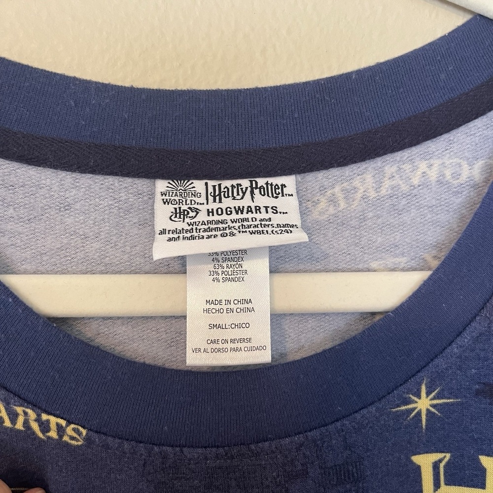 womens pajamas set Harry Potter S Wizard World Magic Long Sleeve Pants 2 Piece - Picture 3 of 10